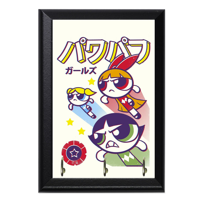 The Power Sentai Girls Wall Plaque Key Holder - 8 x 6 / Yes