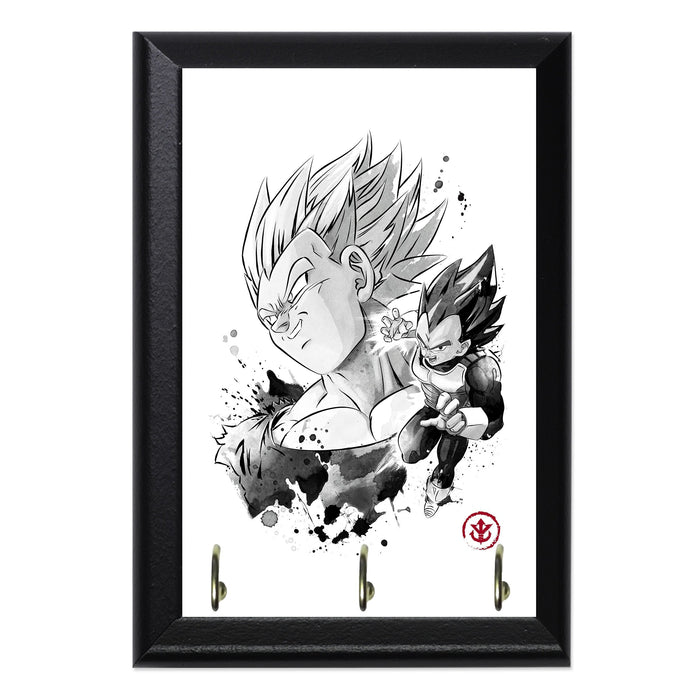 The Prince Of Saiyans Key Hanging Plaque - 8 x 6 / Yes