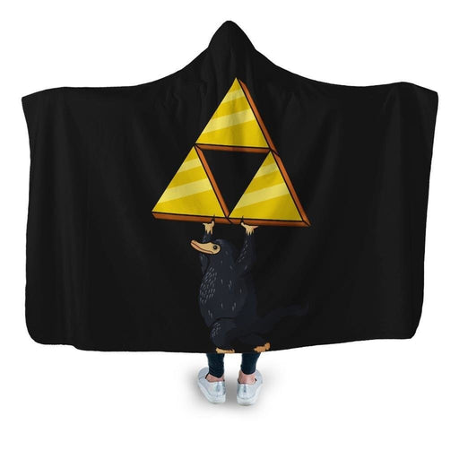 The Shining Triforce Hooded Blanket - Adult / Premium Sherpa
