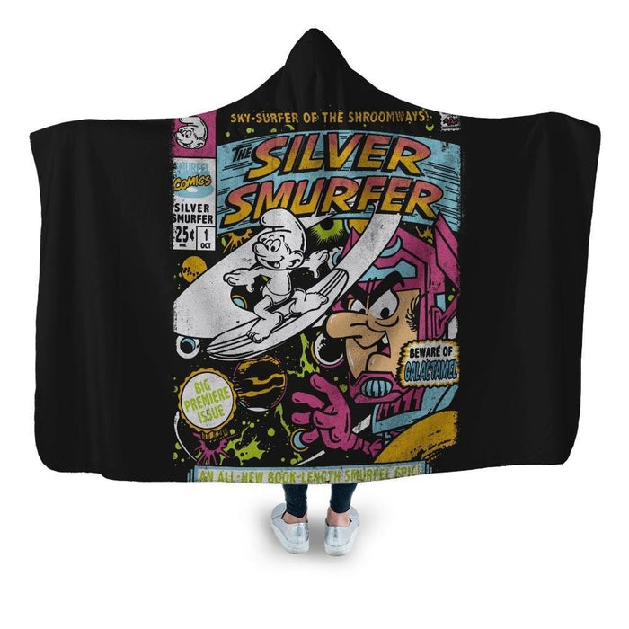 The Silver Smurfer Hooded Blanket - Adult / Premium Sherpa