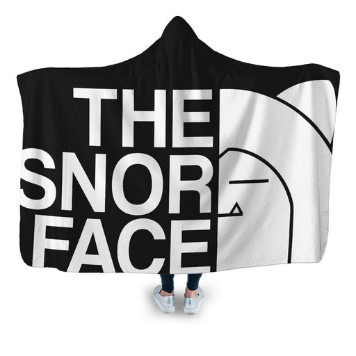 The Snor Face Hooded Blanket - Adult / Premium Sherpa