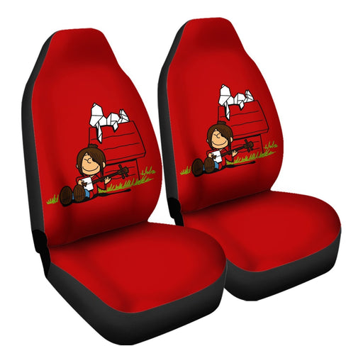 the storyteller and his origami Car Seat Covers - One size