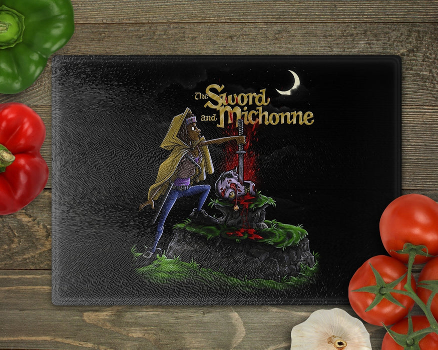 The Sword And Michonne 2 Cutting Board