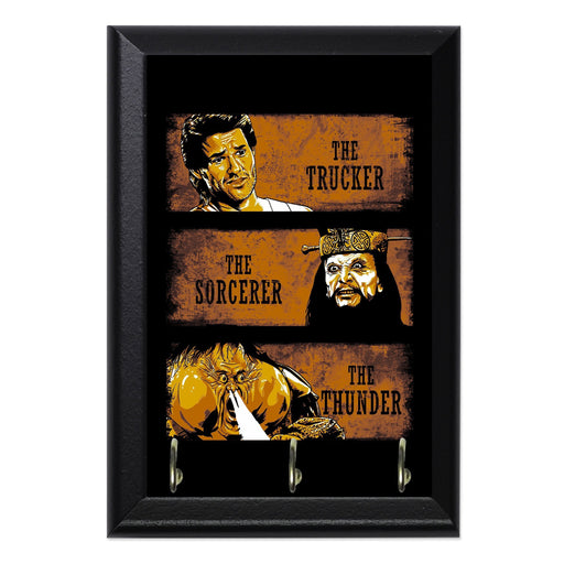 The Trucker the Sorcerer and Thunder Key Hanging Plaque - 8 x 6 / Yes