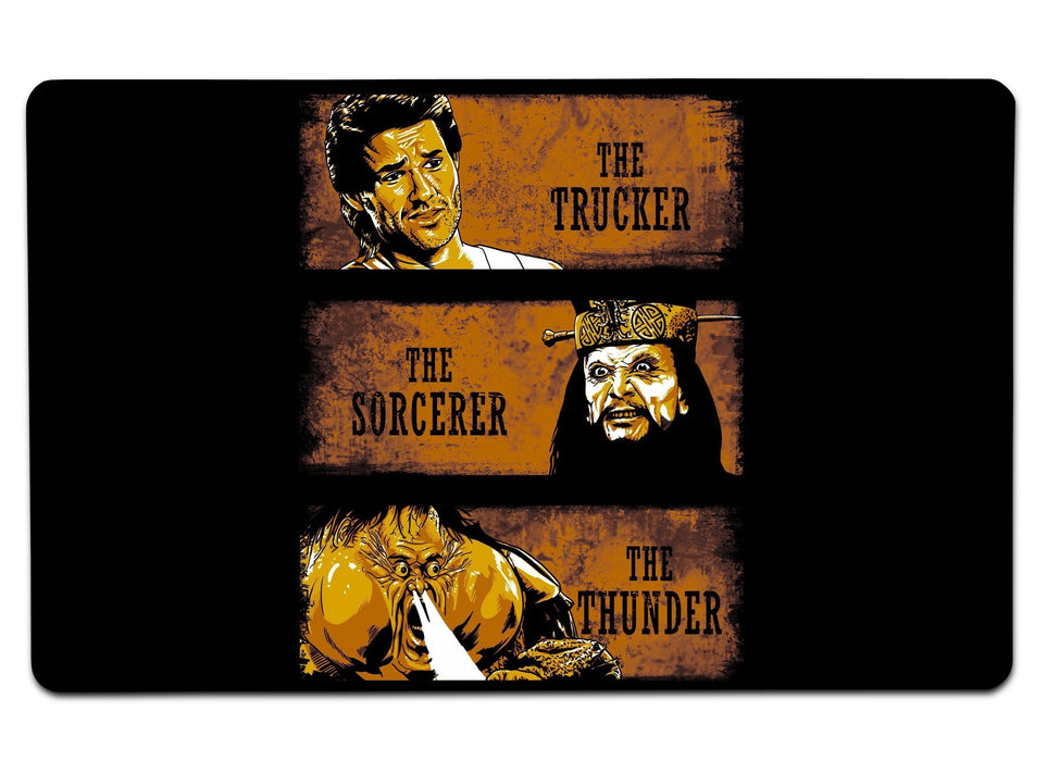 The Trucker Sorcerer And Thunder Large Mouse Pad
