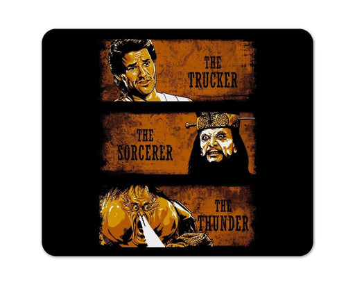 The Trucker the Sorcerer and Thunder Mouse Pad