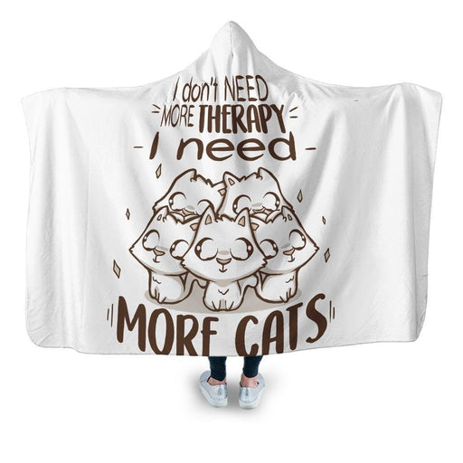Therapy Hooded Blanket - Adult / Premium Sherpa