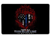 Thin Blue Line In My Heart Large Mouse Pad