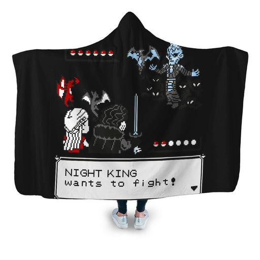 Throne Battle 2 Hooded Blanket - Adult / Premium Sherpa