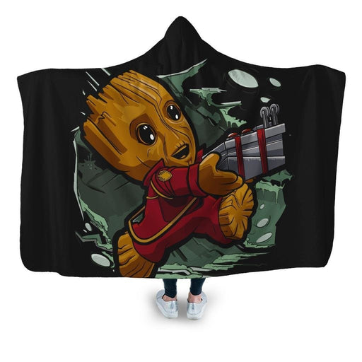 Tiny Groot Hooded Blanket - Adult / Premium Sherpa