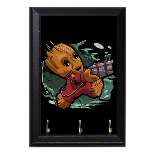 Tiny Groot Wall Plaque Key Holder - 8 x 6 / Yes