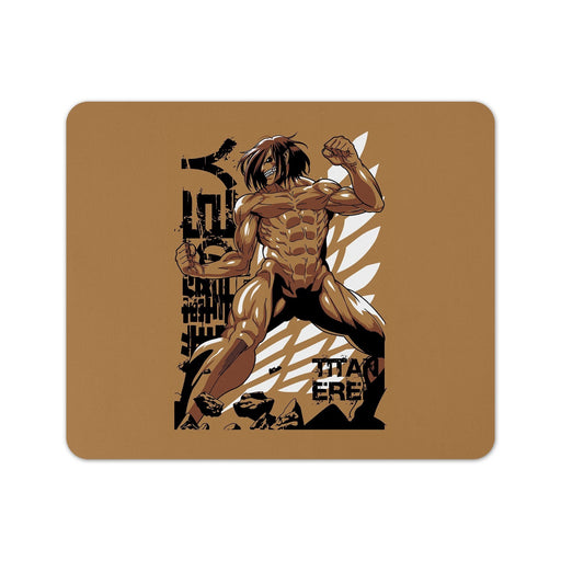 Titan Rogue Eren Anime Mouse Pad