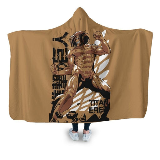 Titan Rogue Eren Hooded Blanket - Adult / Premium Sherpa