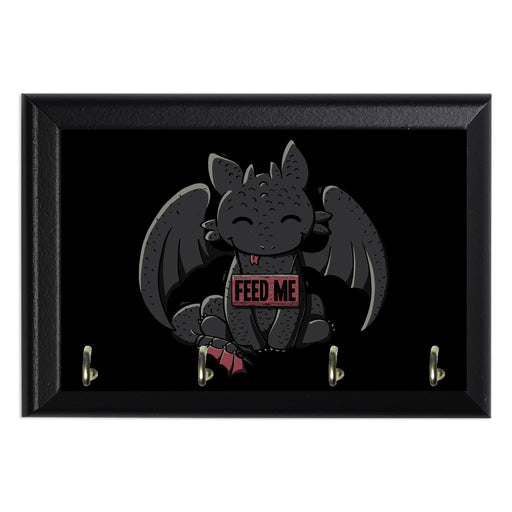 Toothless Feed Me Key Hanging Plaque - 8 x 6 / Yes