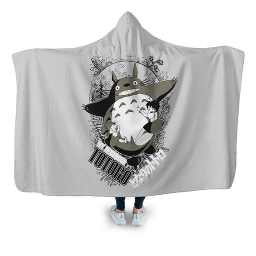 Totoro 1 Hooded Blanket - Adult / Premium Sherpa