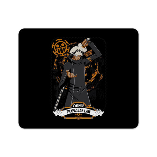 Trafalgar Law Black Anime Mouse Pad
