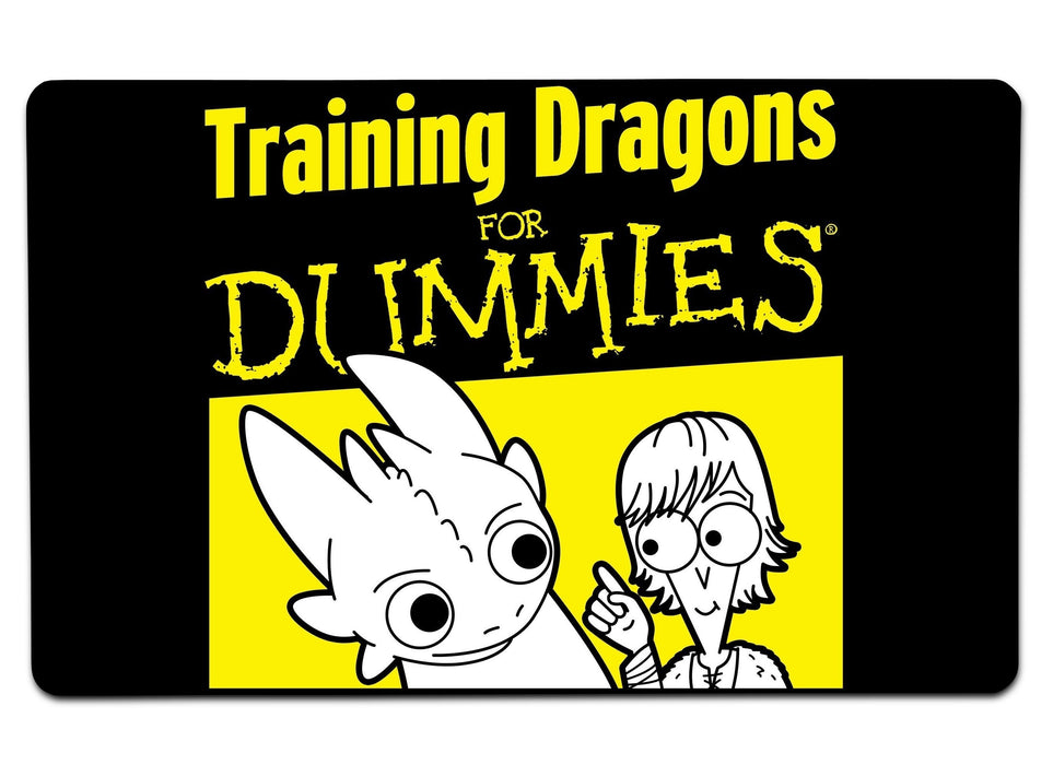 Training Dragons For Dummies Large Mouse Pad