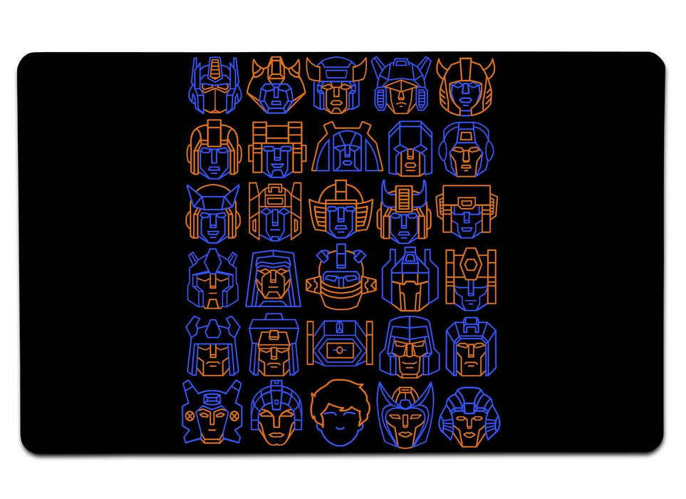 Transformer Heads Large Mouse Pad
