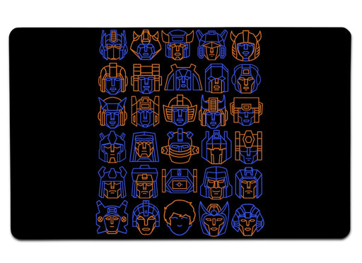 Transformers Line Heads Large Mouse Pad