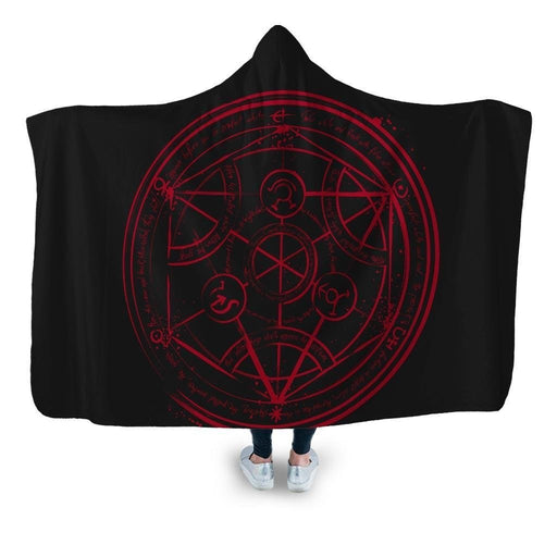 Transmutation Circle Hooded Blanket - Adult / Premium Sherpa