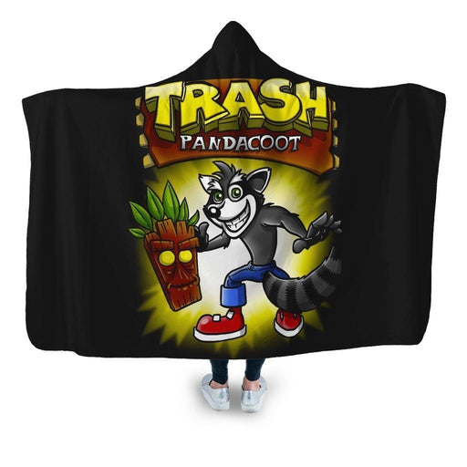 Trash Pandacoot Hooded Blanket - Adult / Premium Sherpa
