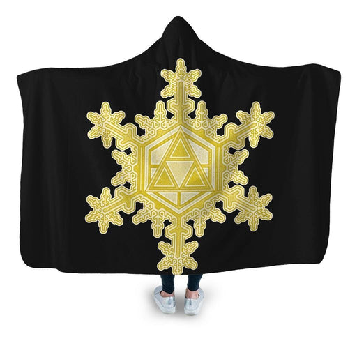 Triforce Snowflake Hooded Blanket - Adult / Premium Sherpa