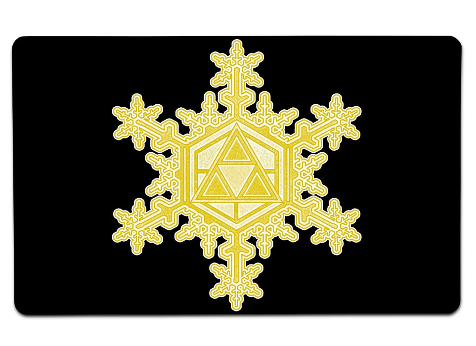 Triforce Snowflake Large Mouse Pad
