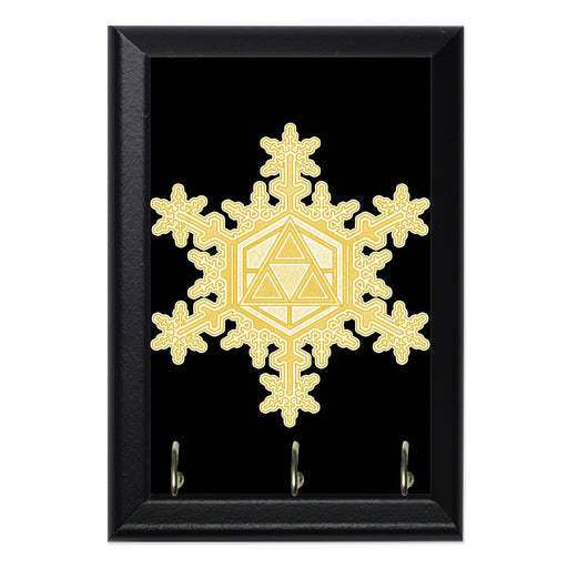 Triforce Snowflake Wall Plaque Key Holder - 8 x 6 / Yes