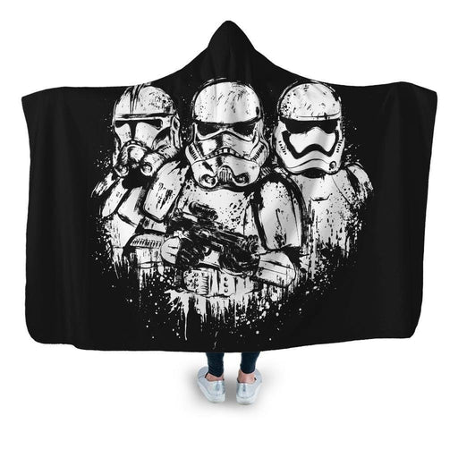 Troopers Hooded Blanket - Adult / Premium Sherpa