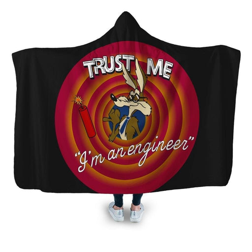 Trust Me I_M An Engineer Hooded Blanket - Adult / Premium Sherpa