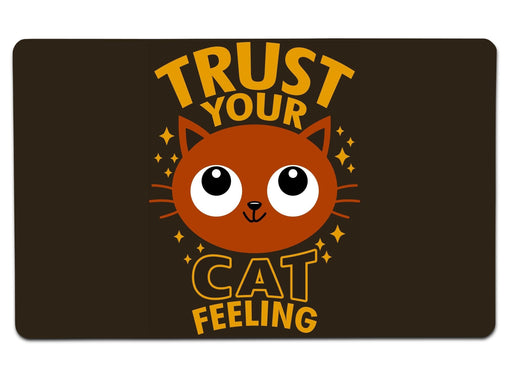 Trust Your Cat Feeling Large Mouse Pad