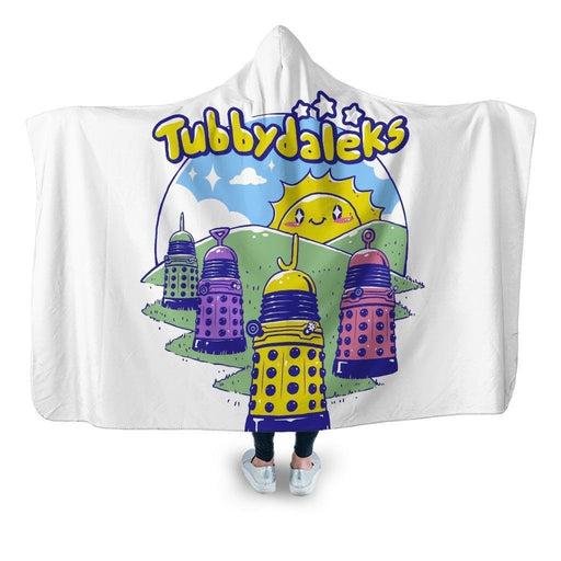 Tubby Daleks Hooded Blanket - Adult / Premium Sherpa