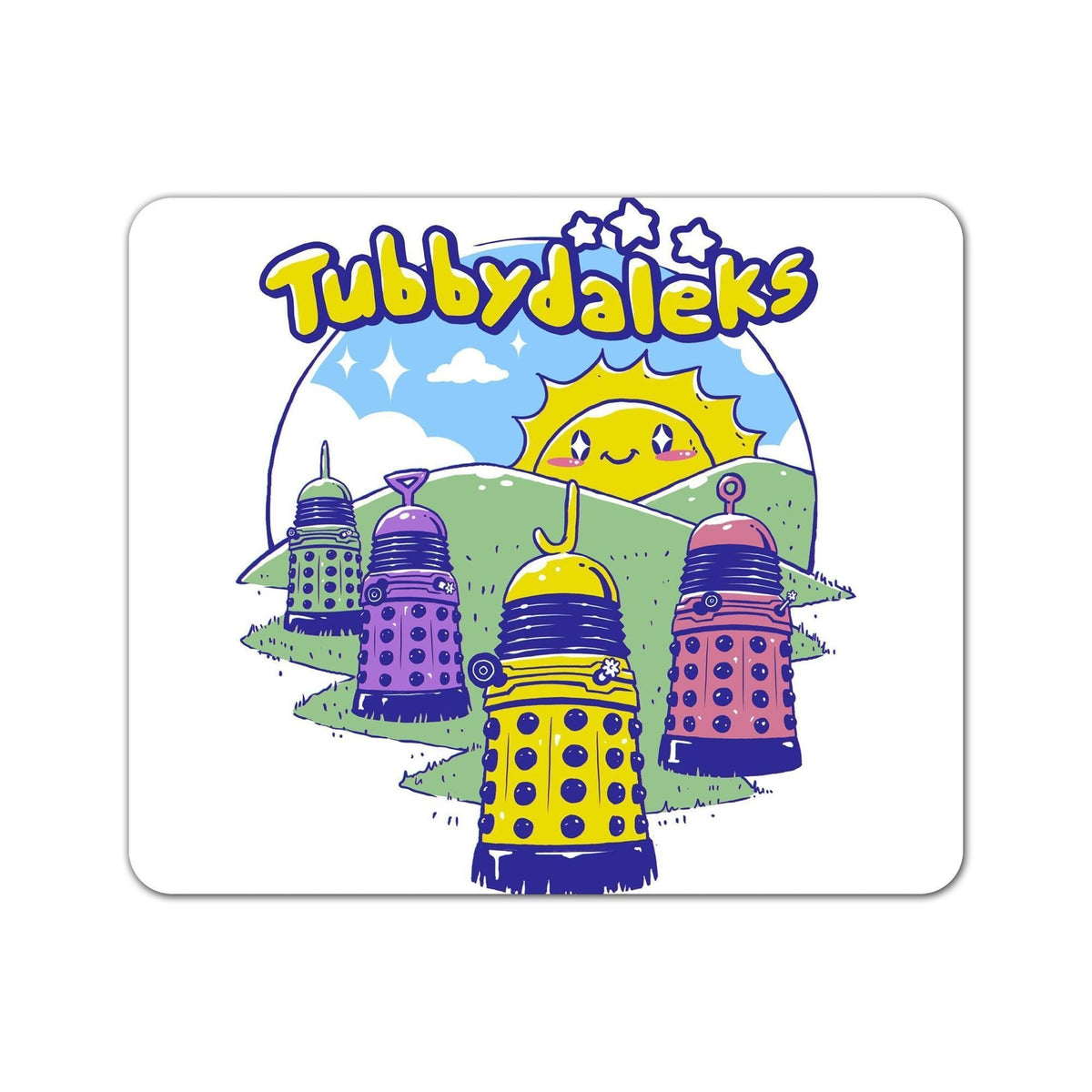 Tubby Daleks Mouse Pad - Mousepad | Nurd Tyme — Nurdtyme LLC