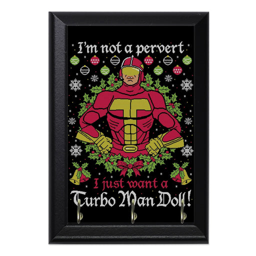 Turboman Sweater Wall Plaque Key Holder - 8 x 6 / Yes