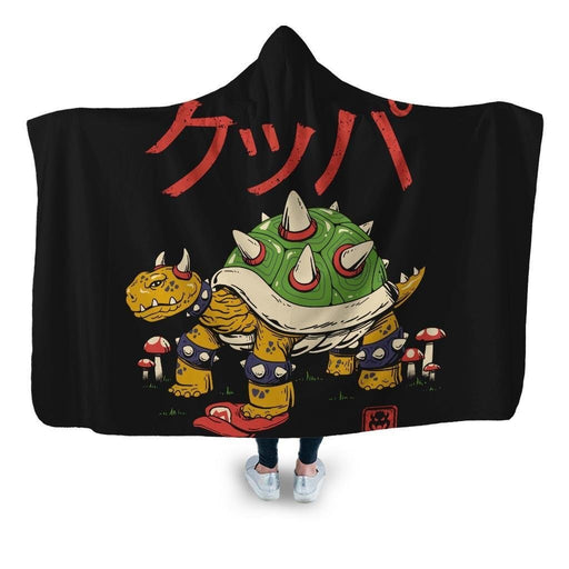 Turtle Demon King Hooded Blanket - Adult / Premium Sherpa