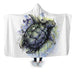 Turtle Ink Hooded Blanket - Adult / Premium Sherpa