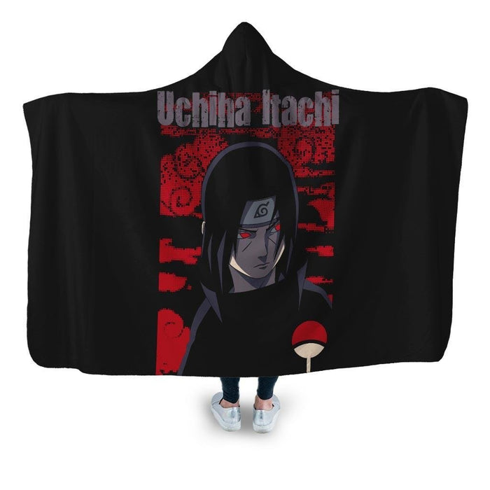 Uchiha Itachi Hooded Blanket - Adult / Premium Sherpa