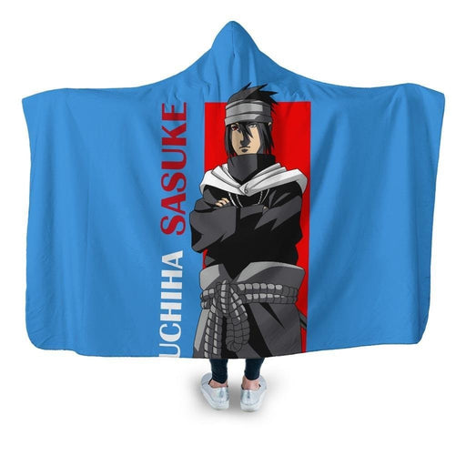 Uchiha Sasuke The Last Movie Hooded Blanket - Adult / Premium Sherpa