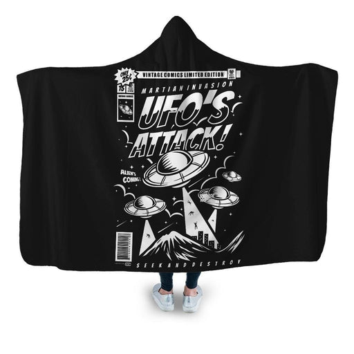 Ufo Hooded Blanket - Adult / Premium Sherpa