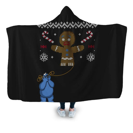 Ugly Cookie Hooded Blanket - Adult / Premium Sherpa