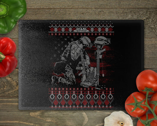 Ugly Xmas Soldier Cutting Board