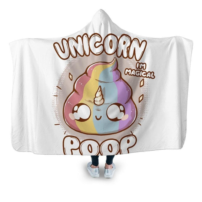 Unicorn Poop Hooded Blanket - Adult / Premium Sherpa