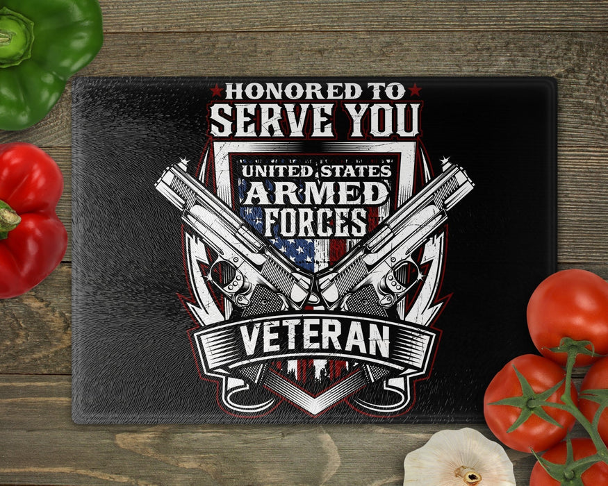 United States Armed Forces Veteran Cutting Board
