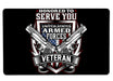 United States Armed Forces Veteran Large Mouse Pad