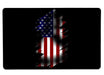 Usa Flag Large Mouse Pad