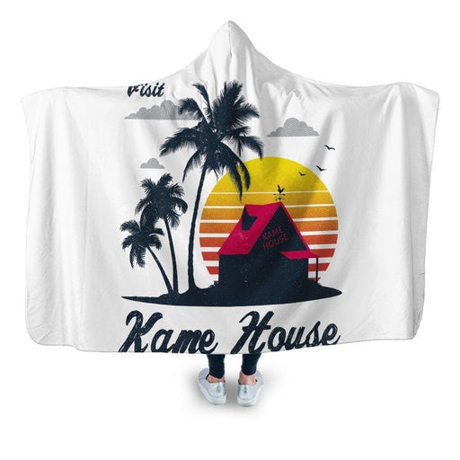 Visit Kame House Hooded Blanket - Adult / Premium Sherpa