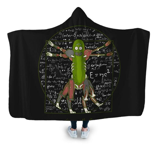 Vitruvian Pickle Hooded Blanket - Adult / Premium Sherpa