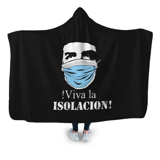 Viva La Isolacion_ Hooded Blanket - Adult / Premium Sherpa
