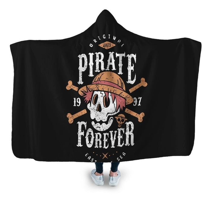 Wanted Pirate Forever Hooded Blanket - Adult / Premium Sherpa