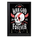 War God Forever Key Hanging Wall Plaque - 8 x 6 / Yes